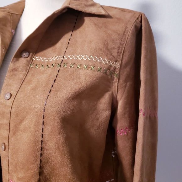 Vintage Koret suede jacket retro s boho Indian - Picture 3 of 13